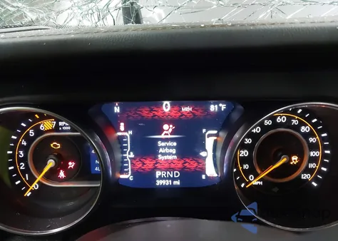 2021 Jeep Wrangler Unlimited High Altitude 4X4 z USA, uszkodzony, nr VIN 1C4HJXEN1MW529568